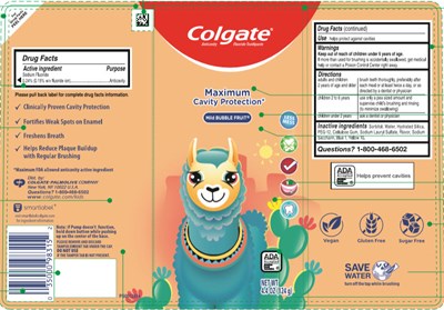 PRINCIPAL DISPLAY PANEL - 124 g Tube Label - colgate kids 01